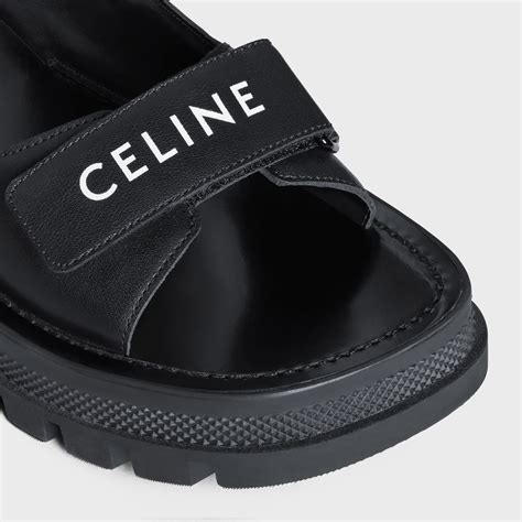 black celine sandals